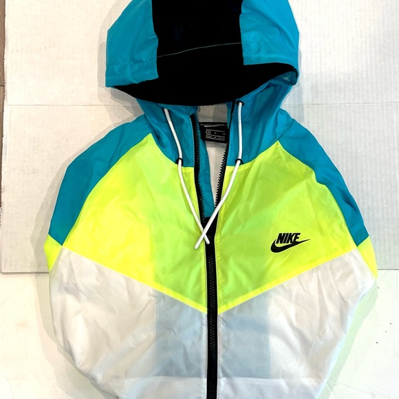 NIKE Running Men’s Colorblock Jacket Hooded S Small - Picture 2 of 7